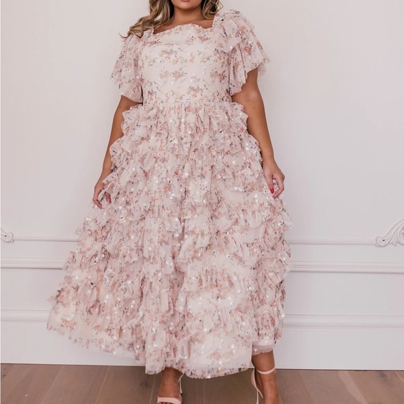 JessaKae | Dresses | Jessakae Isla Dress Champagne Floral 4x Worn Once ...